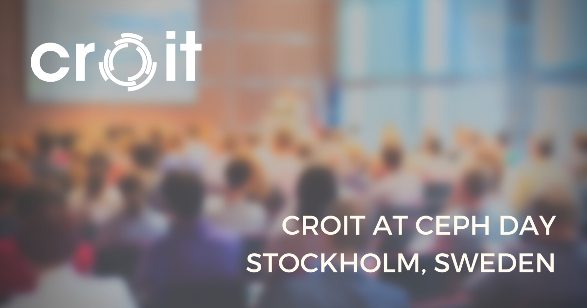 croit at Ceph Day Stockholm, Sweden on Oct 18th 2017