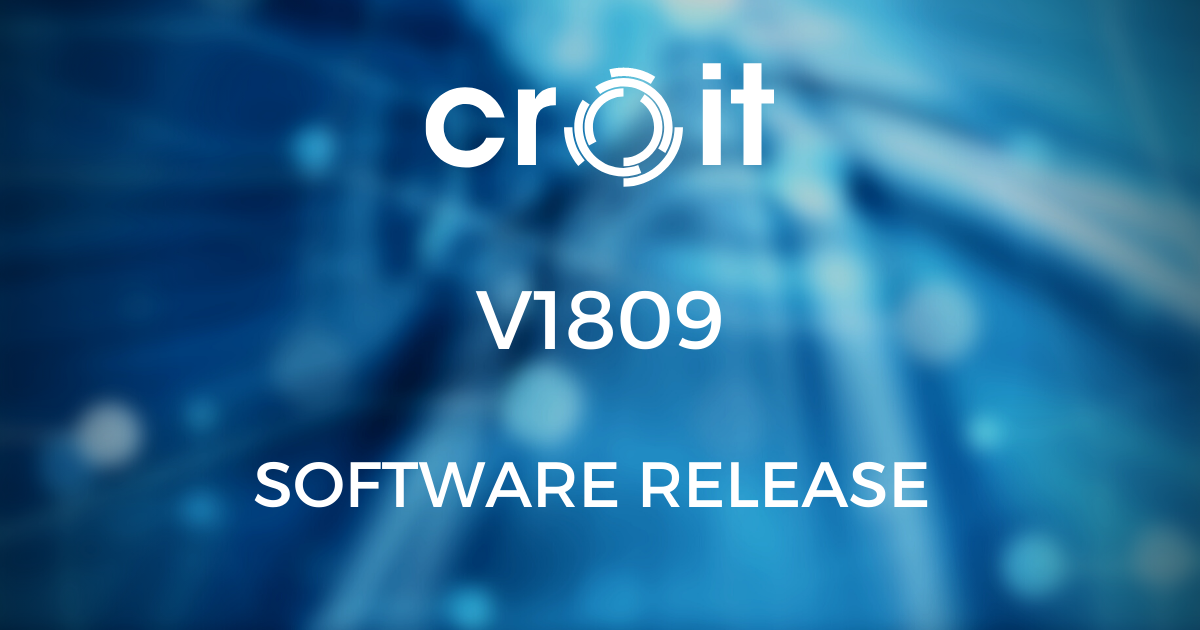 Software Release v1809