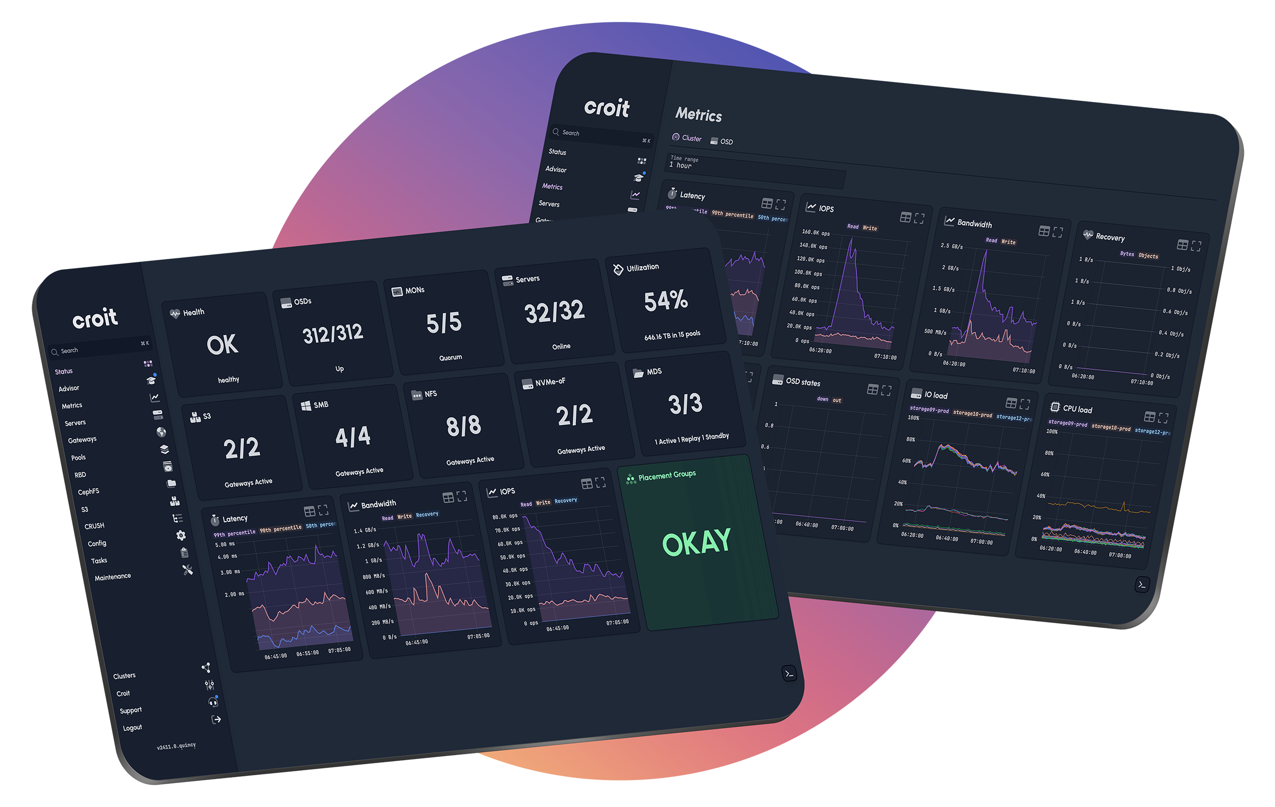 croit platform UI