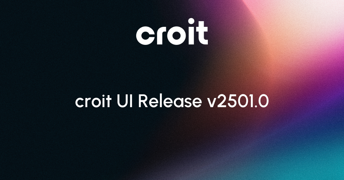 croit UI Release v2501