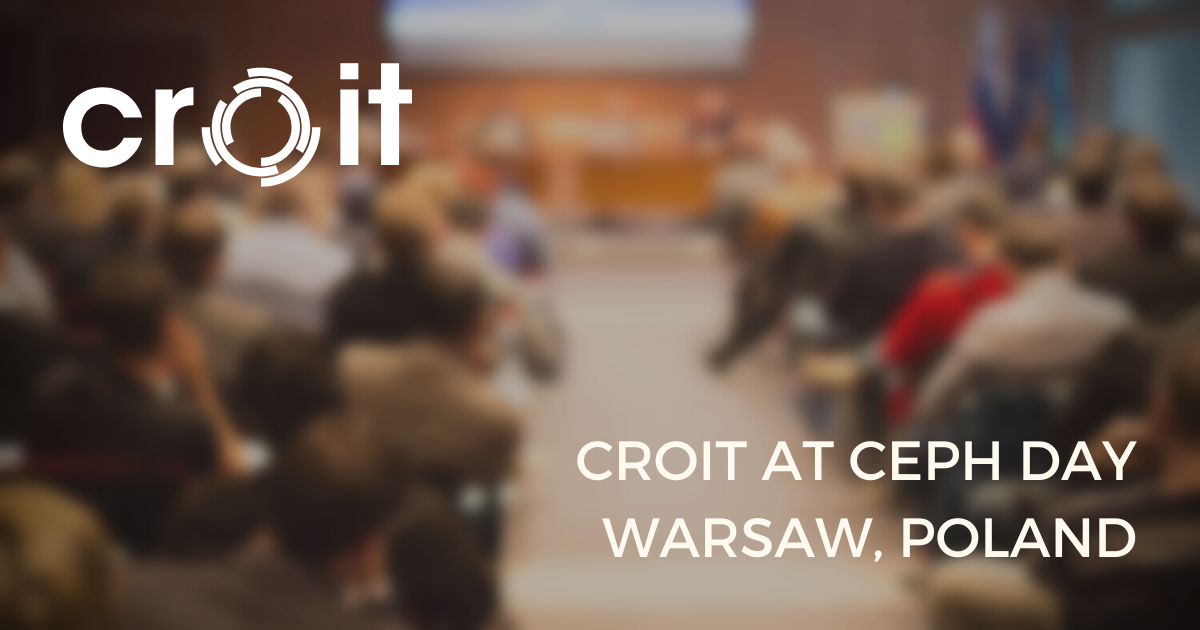 croit at Ceph Day - Warsaw, Poland