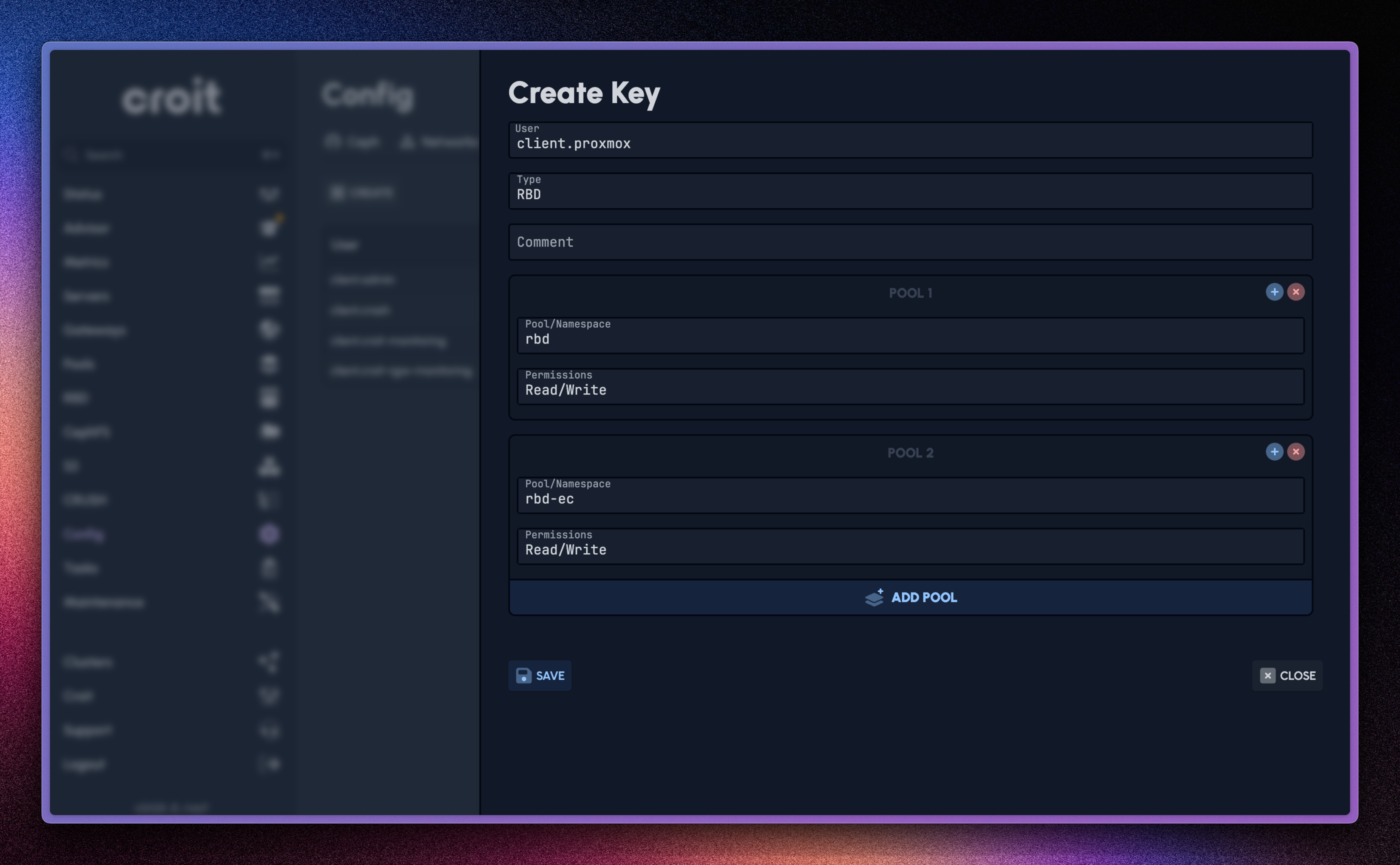 Create Ceph Key