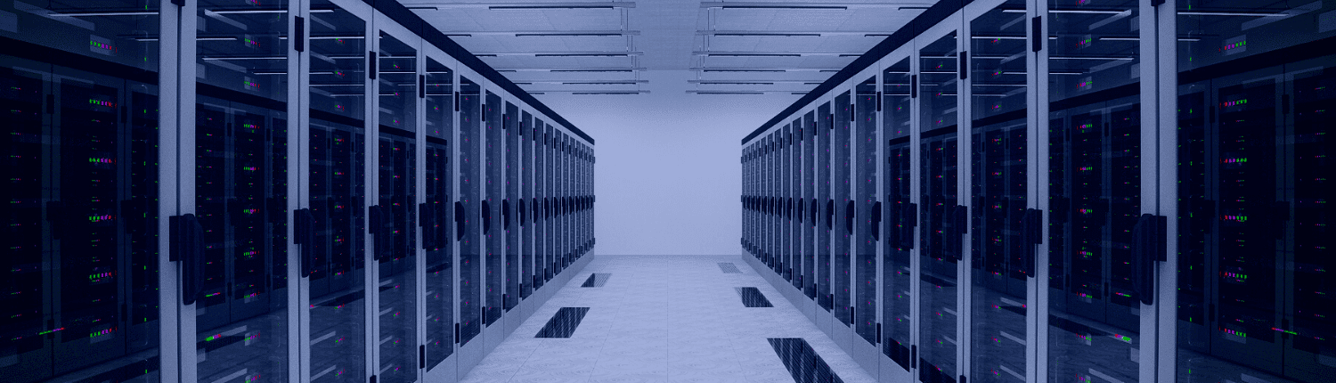 image of a server room for data storage